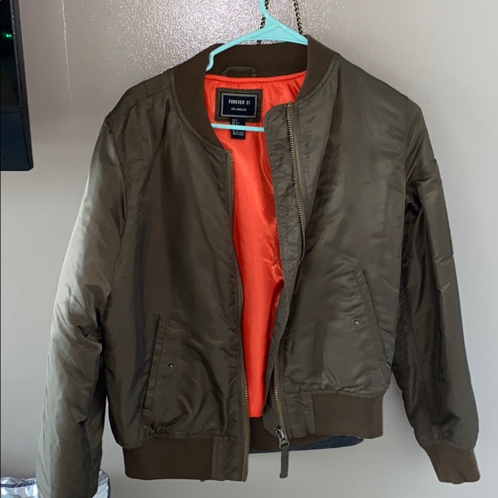 Army Green Bomber Jacket